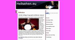 Desktop Screenshot of hellsehen.eu